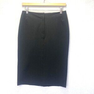 Vintage 90s Chaiken and Capone Black Pencil Skirt Womens 4 Stretch Knee USA